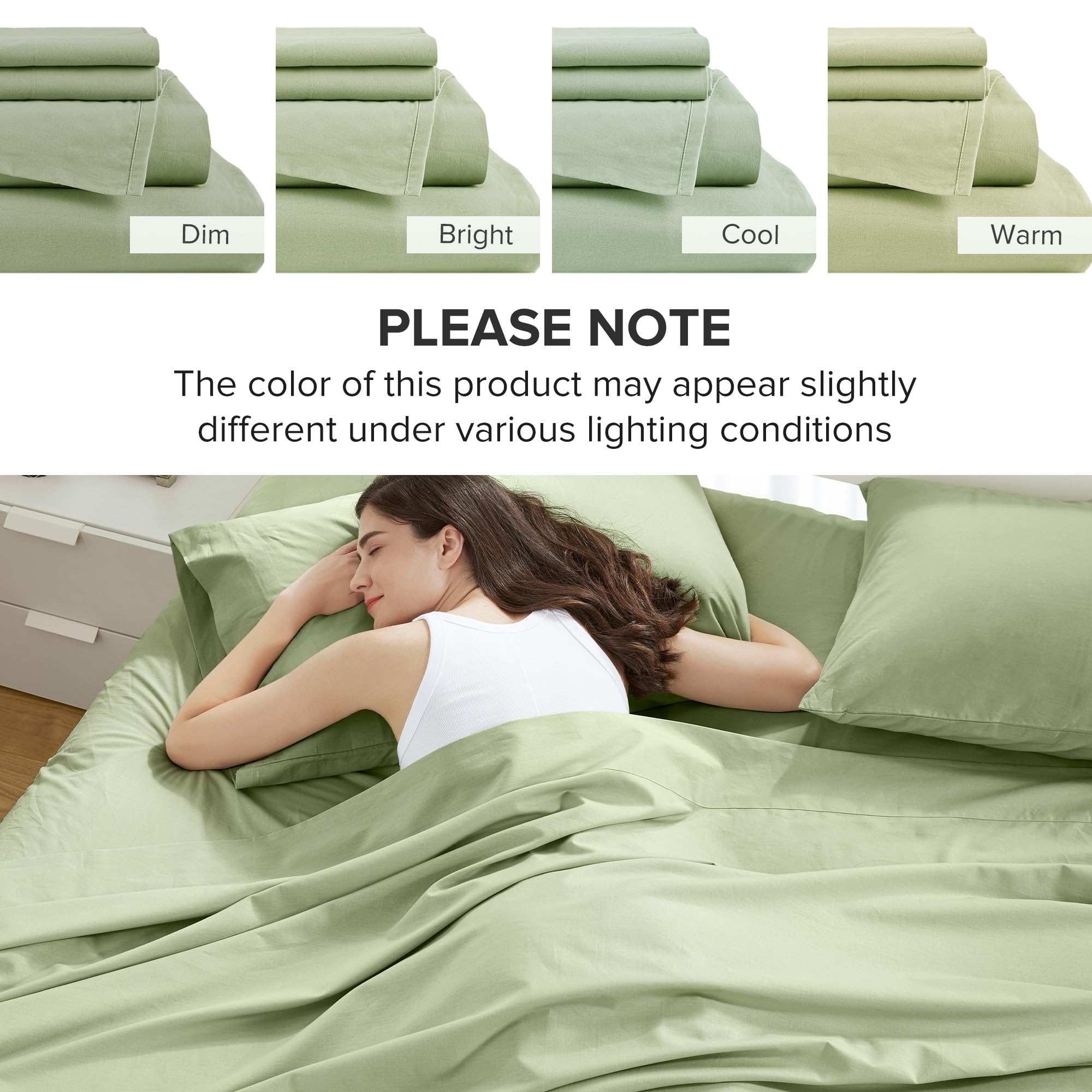 Comfort Spaces neatly folded sheet set ready for storage showing easy care convenience