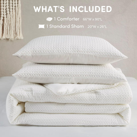 Comfort Spaces compressed packaging before fluffing, easy unbox setup