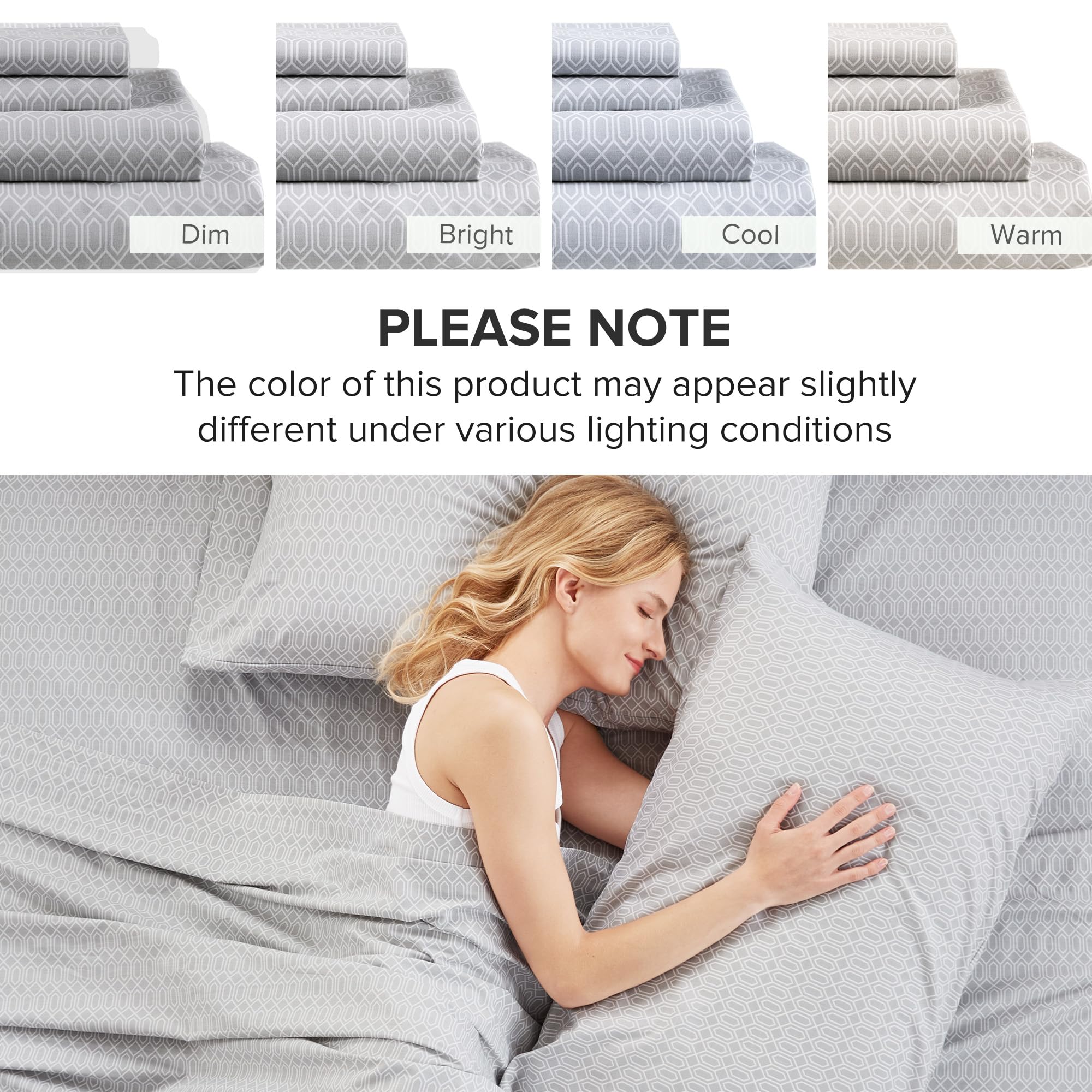 Comfort Spaces bed with neutral decor paired bedding showing coordinated room styling benefits