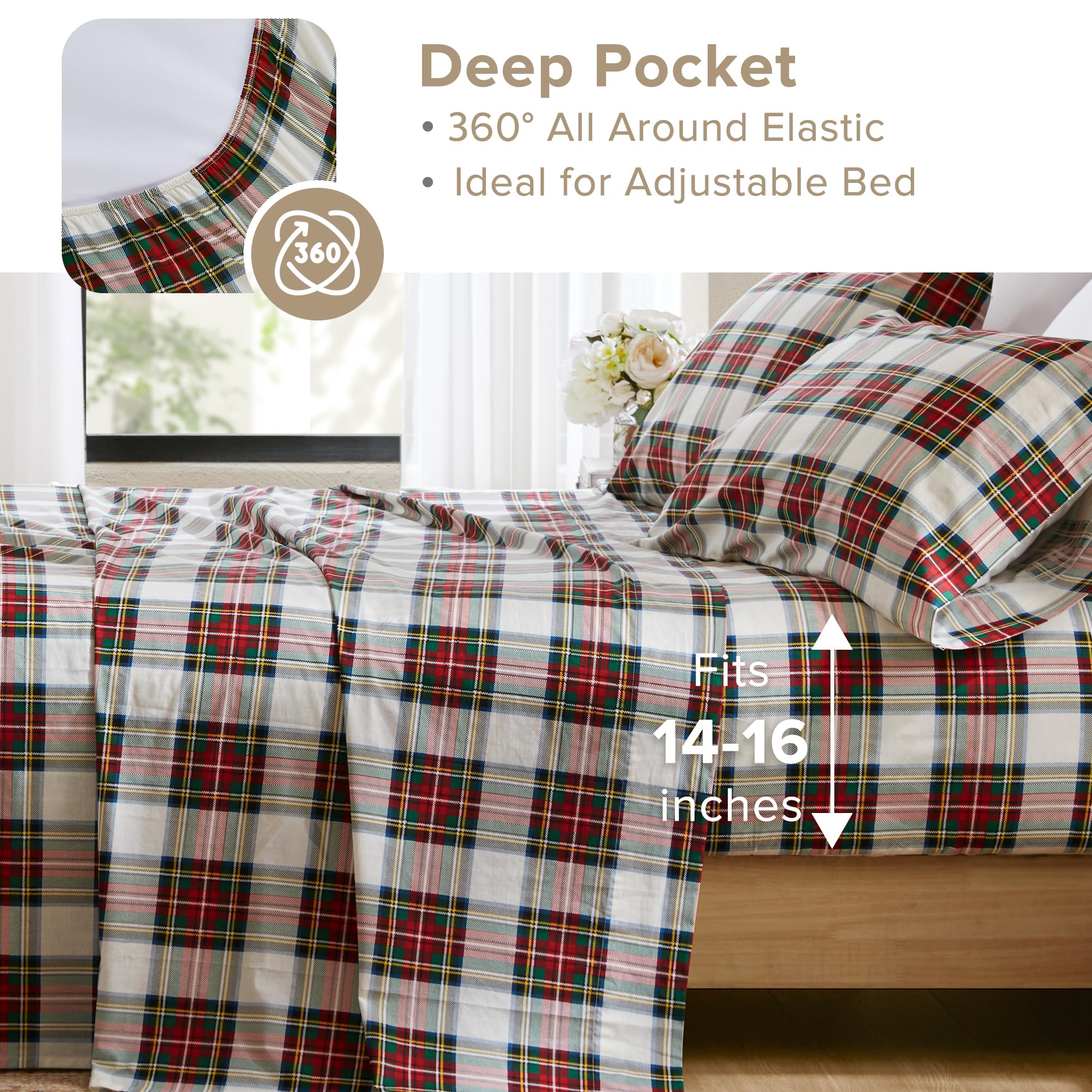 Comfort Spaces plaid pattern full-frame illustrating design clarity and style