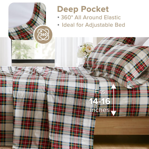 Comfort Spaces plaid pattern full-frame illustrating design clarity and style
