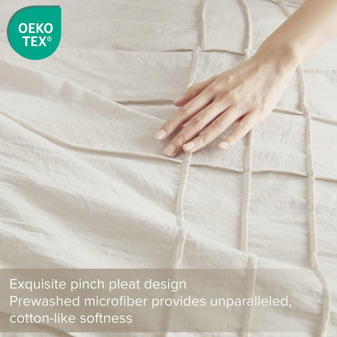 Comfort Spaces Porter microfiber weave close-up showing soft feel and durable finish
