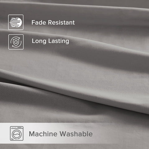 Comfort Spaces two Twin XL sheets on split-king bed showing compatibility for split king