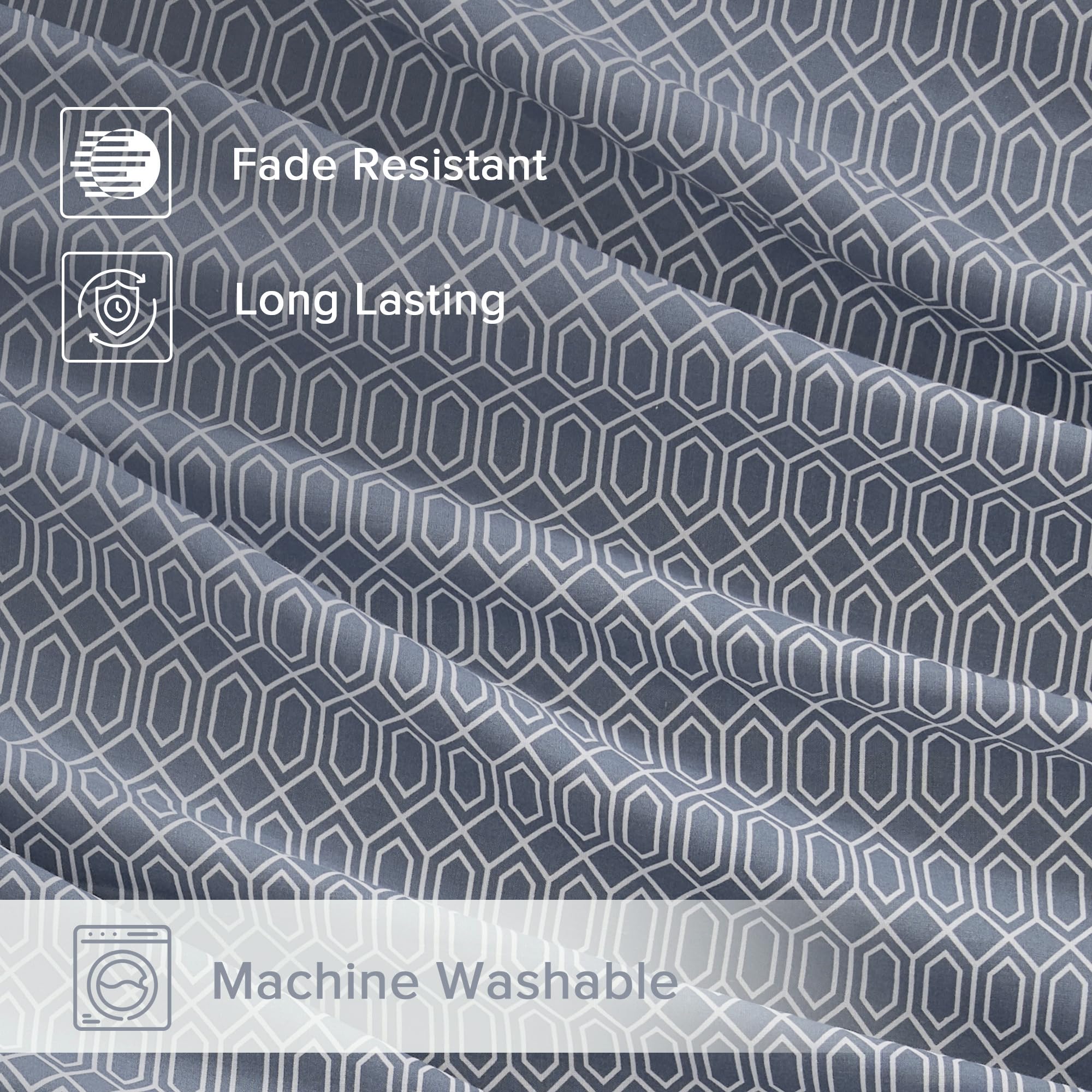 Comfort Spaces hem and texture detail showing durable stitching and comfort