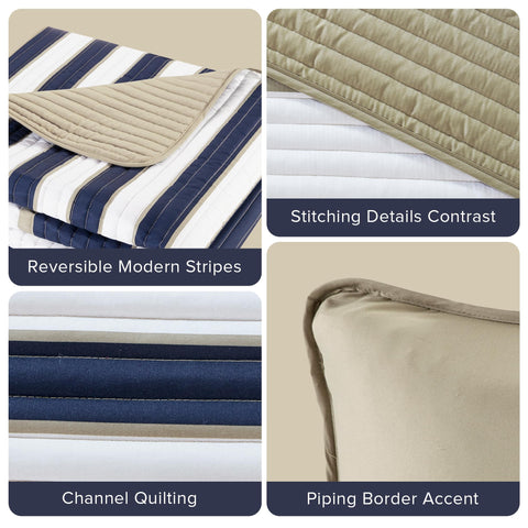 Comfort Spaces Verone styled on a twin bed in a casual bedroom for room refresh