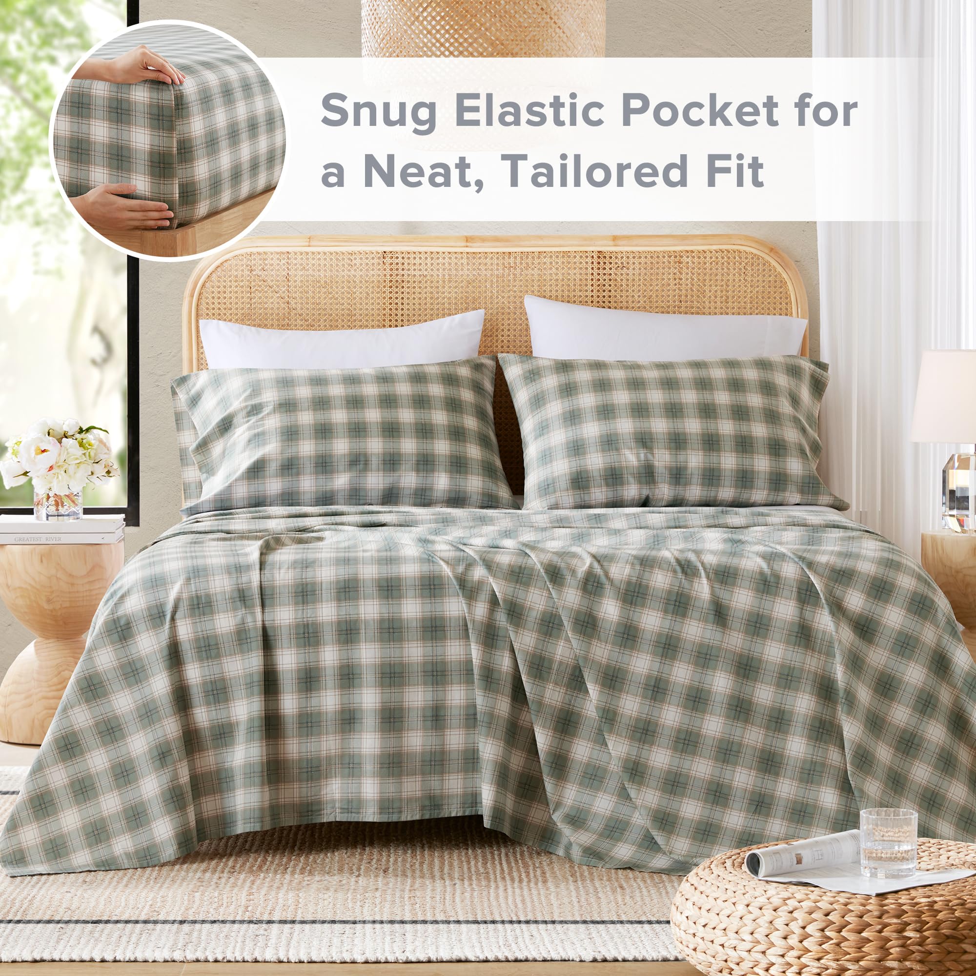 Comfort Spaces elastic pocket showcased fitting over mattress for secure fit