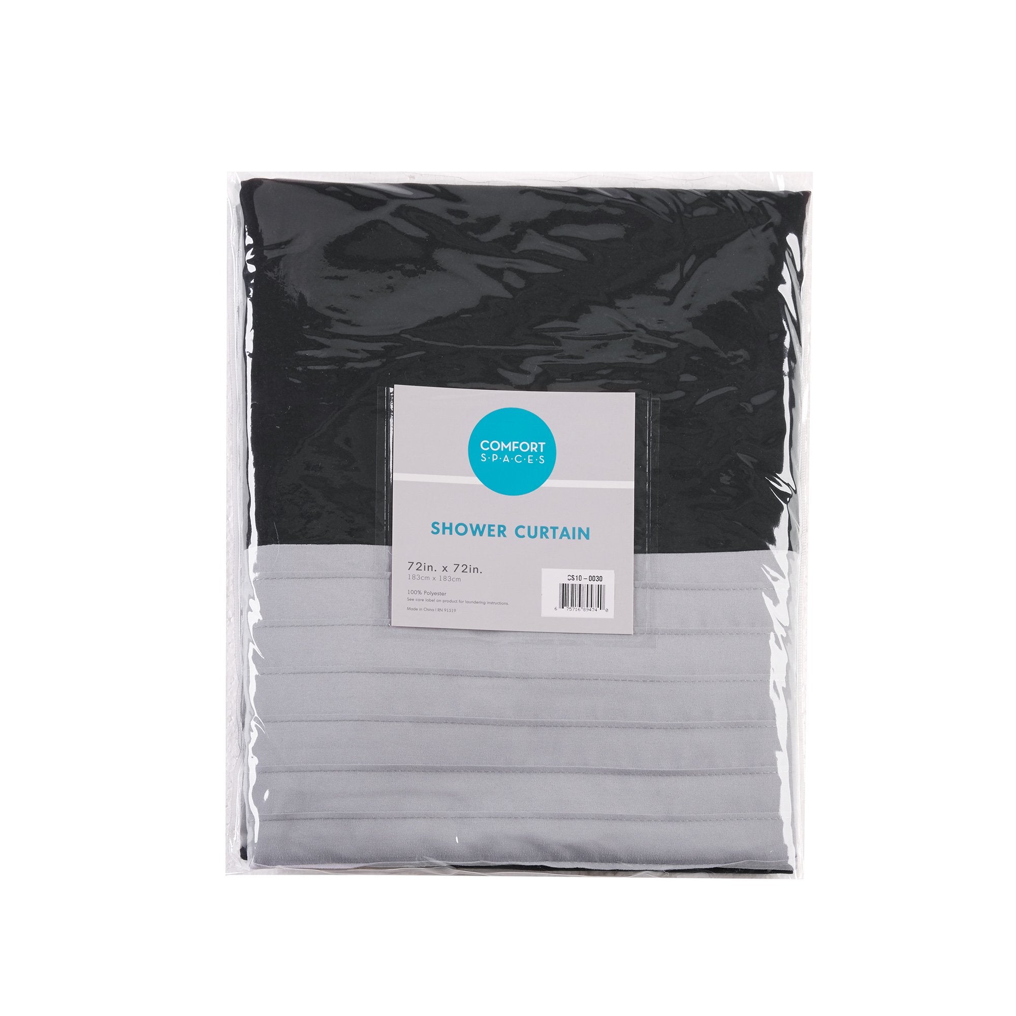 Comfort Spaces curtain next to measuring tape showing 72x72 size for proper fit