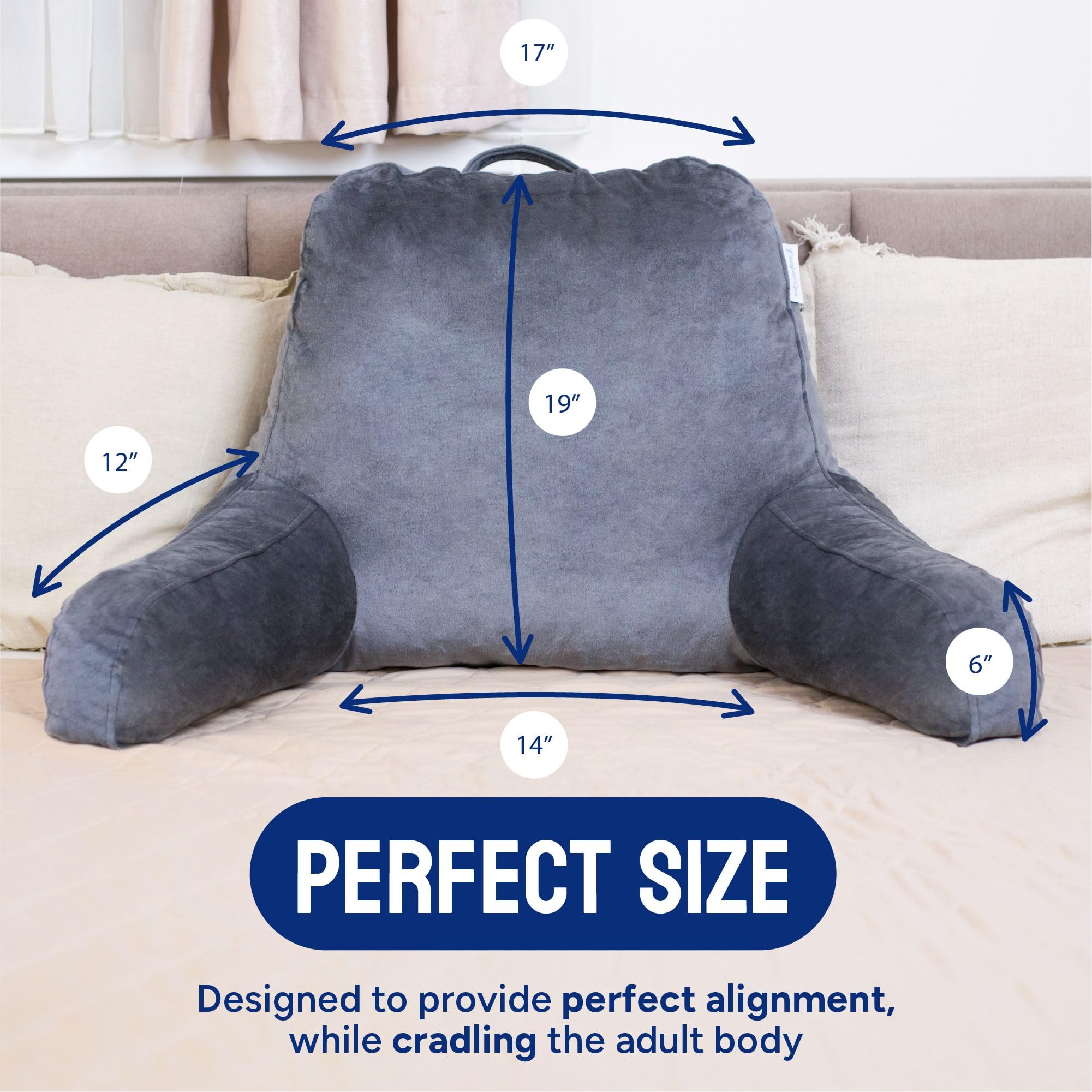 ComfortSpa next to book showing size and scale for reading support
