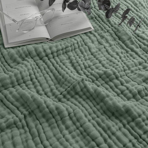 Comfy Cubs front view of fern queen blanket showing full design and cozy appeal