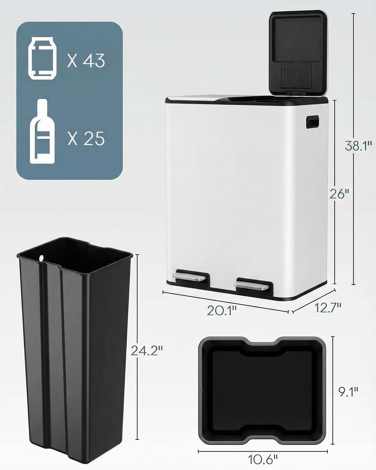 ComfyCorner close-up of soft-close hinge illustrating quiet lid operation benefit