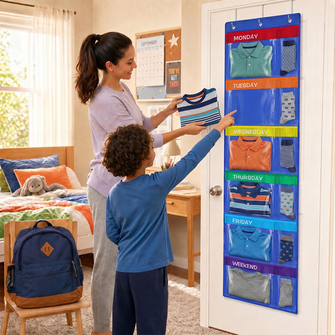 ComfyKit small pockets filled with socks and hair ties for tidy, accessible storage