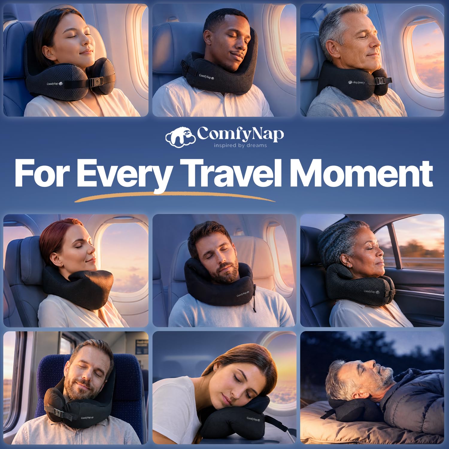 ComfyNap memory foam close-up revealing texture and adaptive support benefit