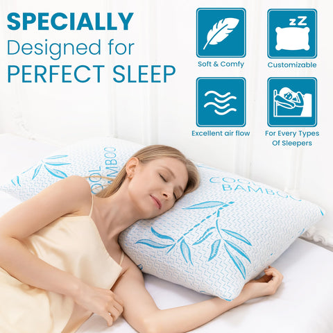 ComfySleep shredded memory foam close-up showing breathable texture advantage