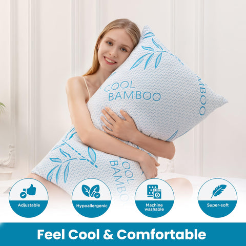 ComfySleep shredded memory foam close-up showing texture and airflow for cooling
