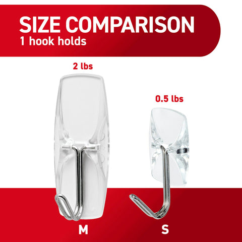 Command clear wire hook holding keys and saving counter space effectively