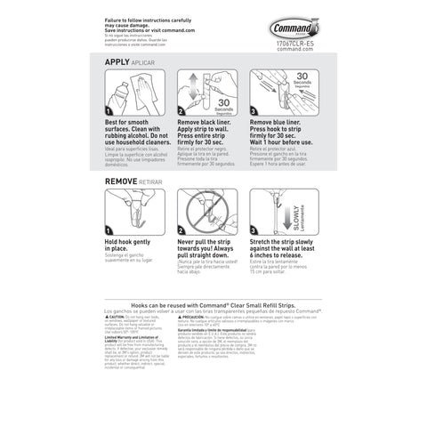 Command clear wire hook mounted on bathroom tile demonstrating water-resistant use