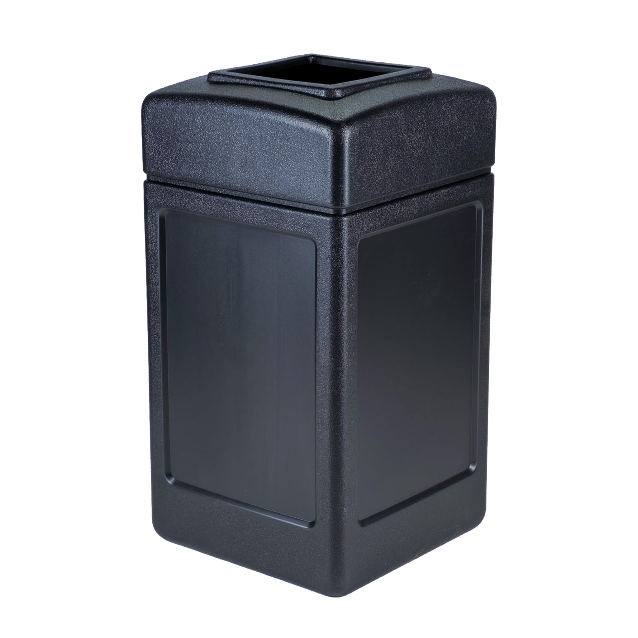Commercial Zone front view of open-top 42-gallon bin shows durable design and capacity