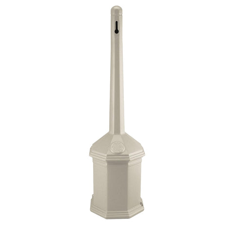 Commercial Zone beige Site Saver front view showing compact hexagon design and placement benefit