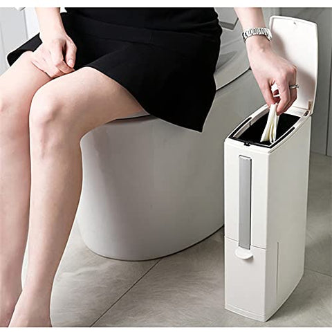 COMODID removable inner bucket with handle for quick emptying and easy cleaning benefit