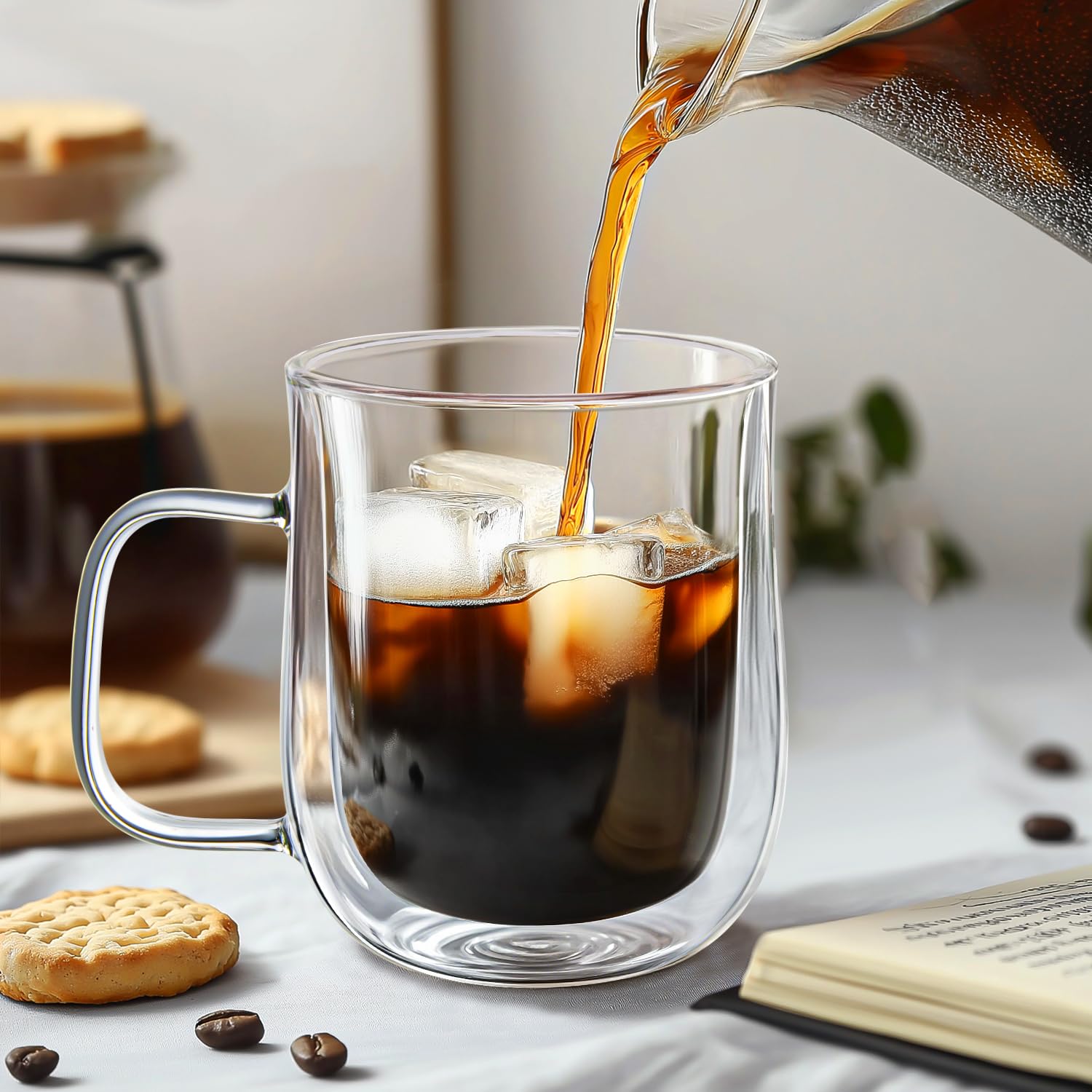 COMOME latte in mug displaying crema and layered appearance for visual appeal
