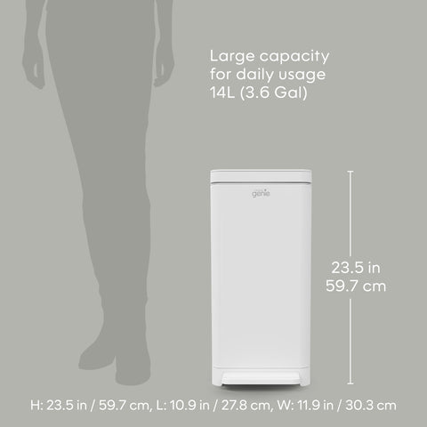Compost Genie in active kitchen use showing seamless scrap disposal
