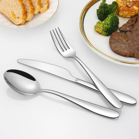 Compralo dinner fork and salad fork together highlighting balanced weight and grip