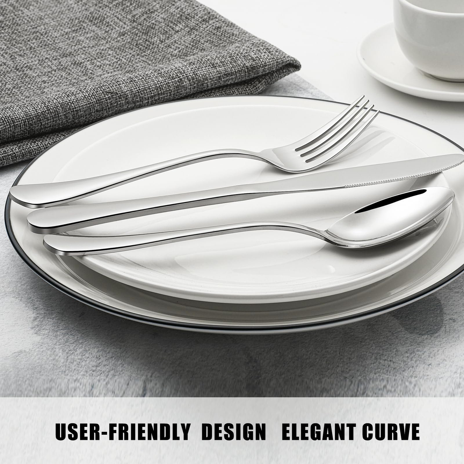 Compralo open gift box presenting flatware set for easy gifting benefit