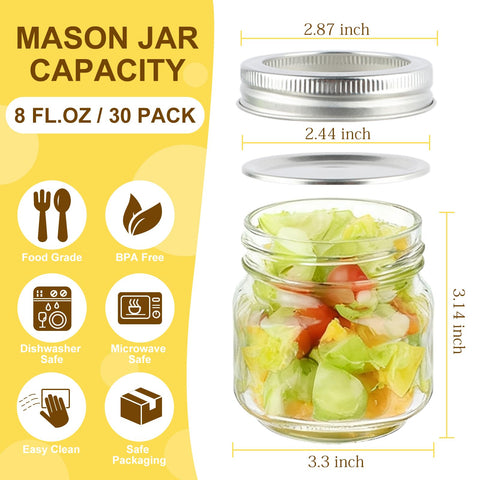 Comrzor close-up of clear glass jar showing smooth finish and food-safe benefit