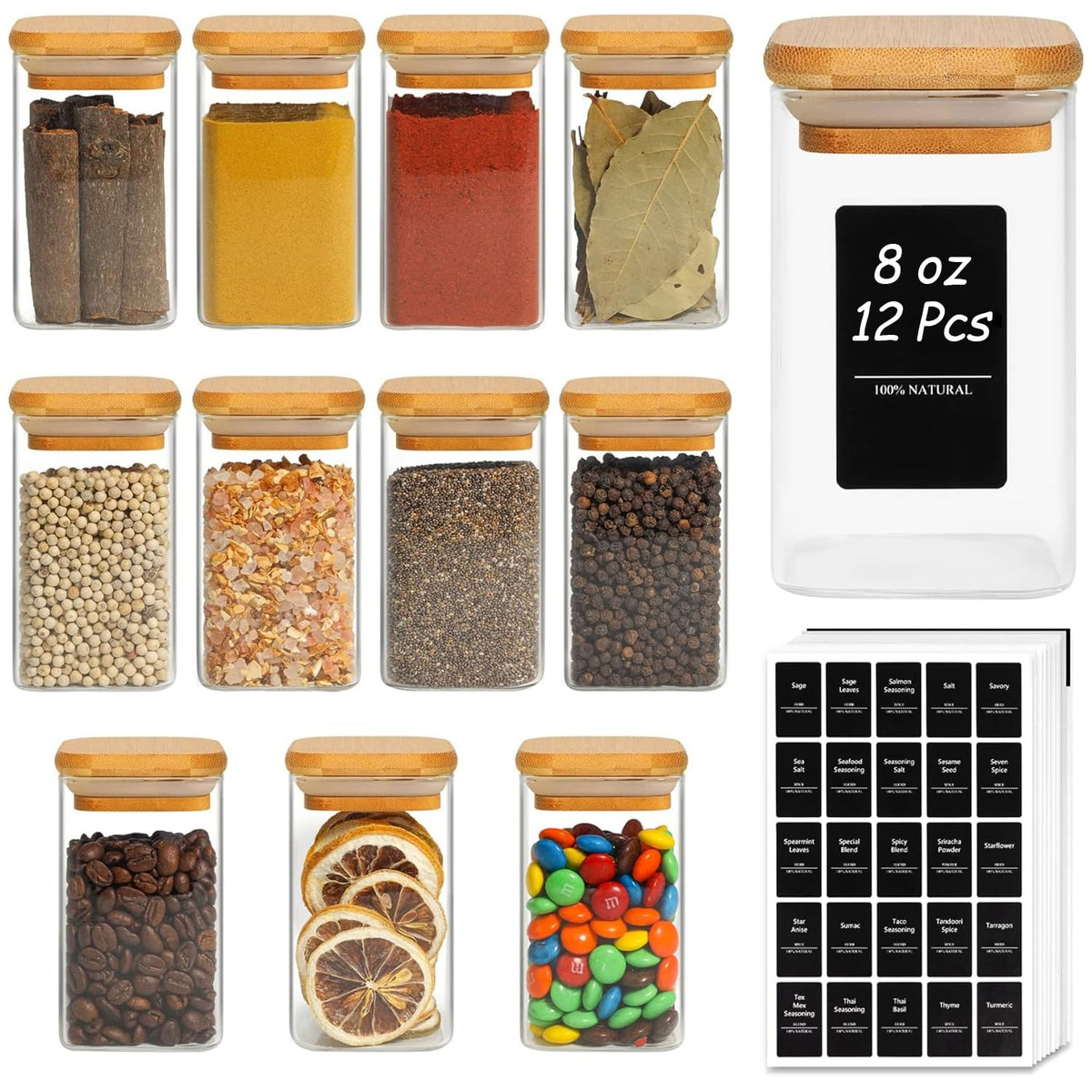 ComSaf front view of 12-pack jars showing uniform organization benefit