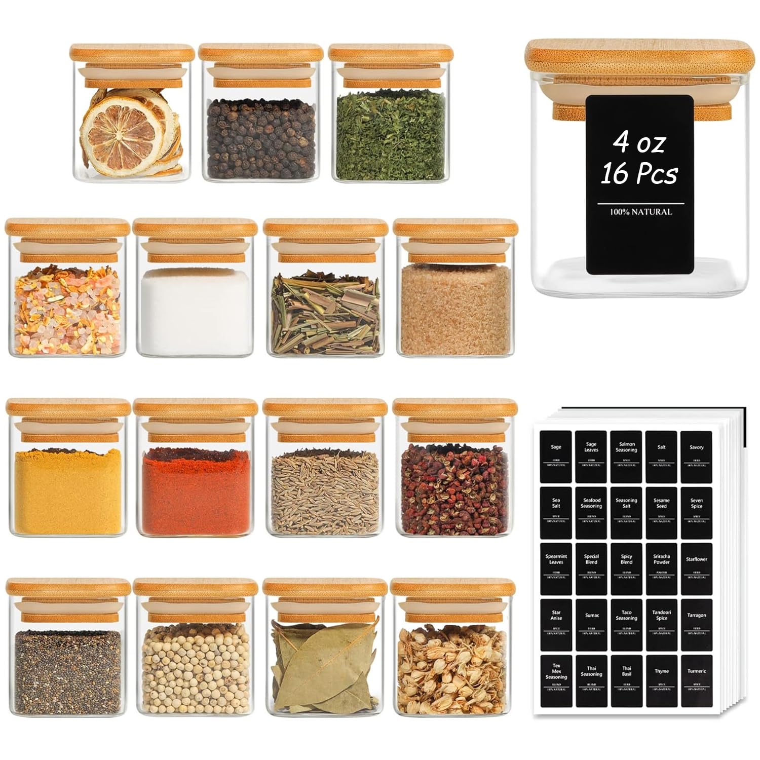 ComSaf front packaging with 16 jars showing organized appeal