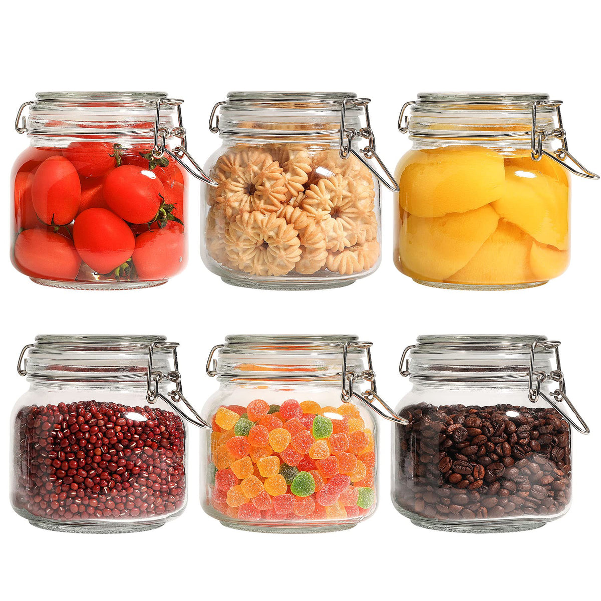 ComSaf front view of six jars showing neat packaging and organized benefit