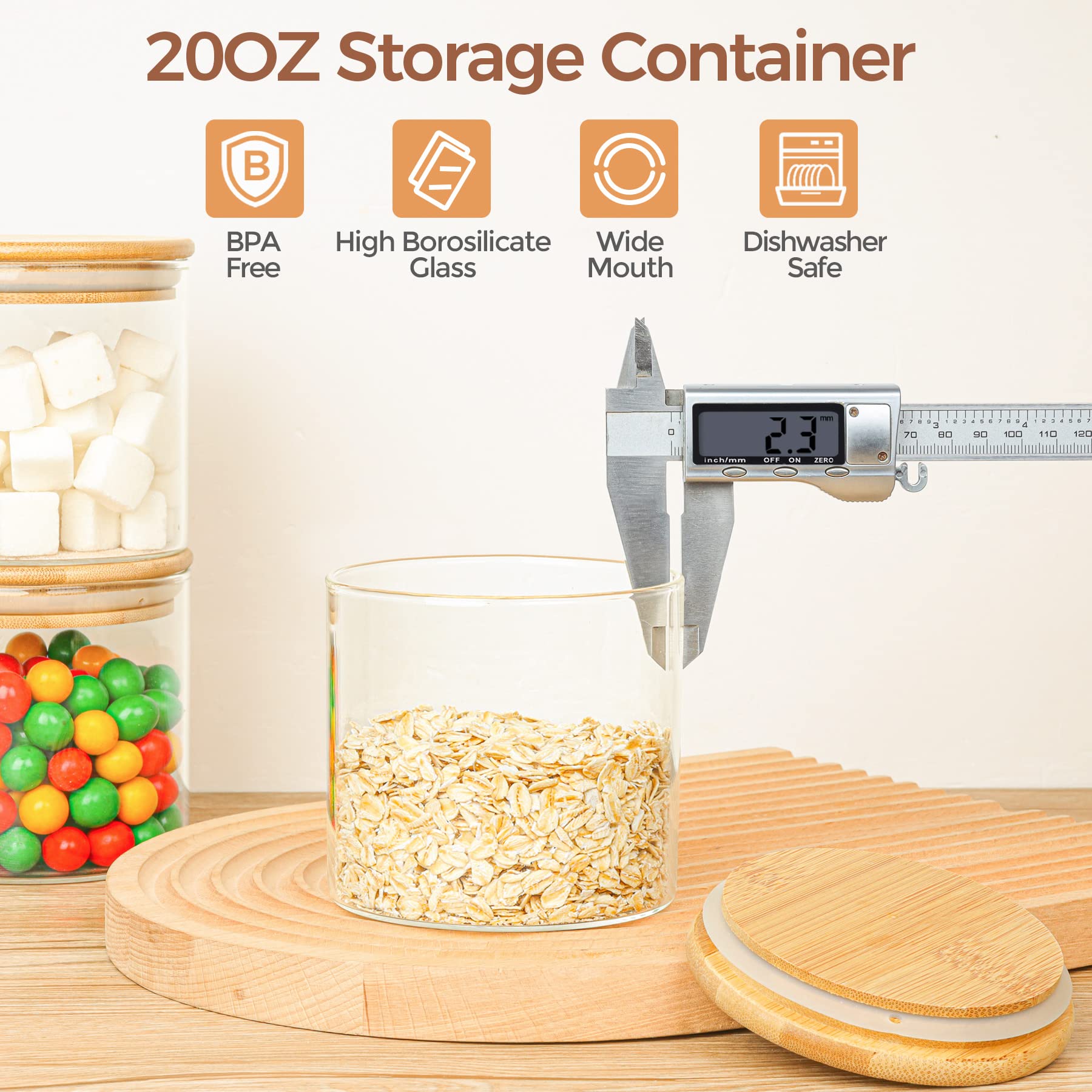 ComSaf hand holding jar showing ergonomic grip for comfortable handling