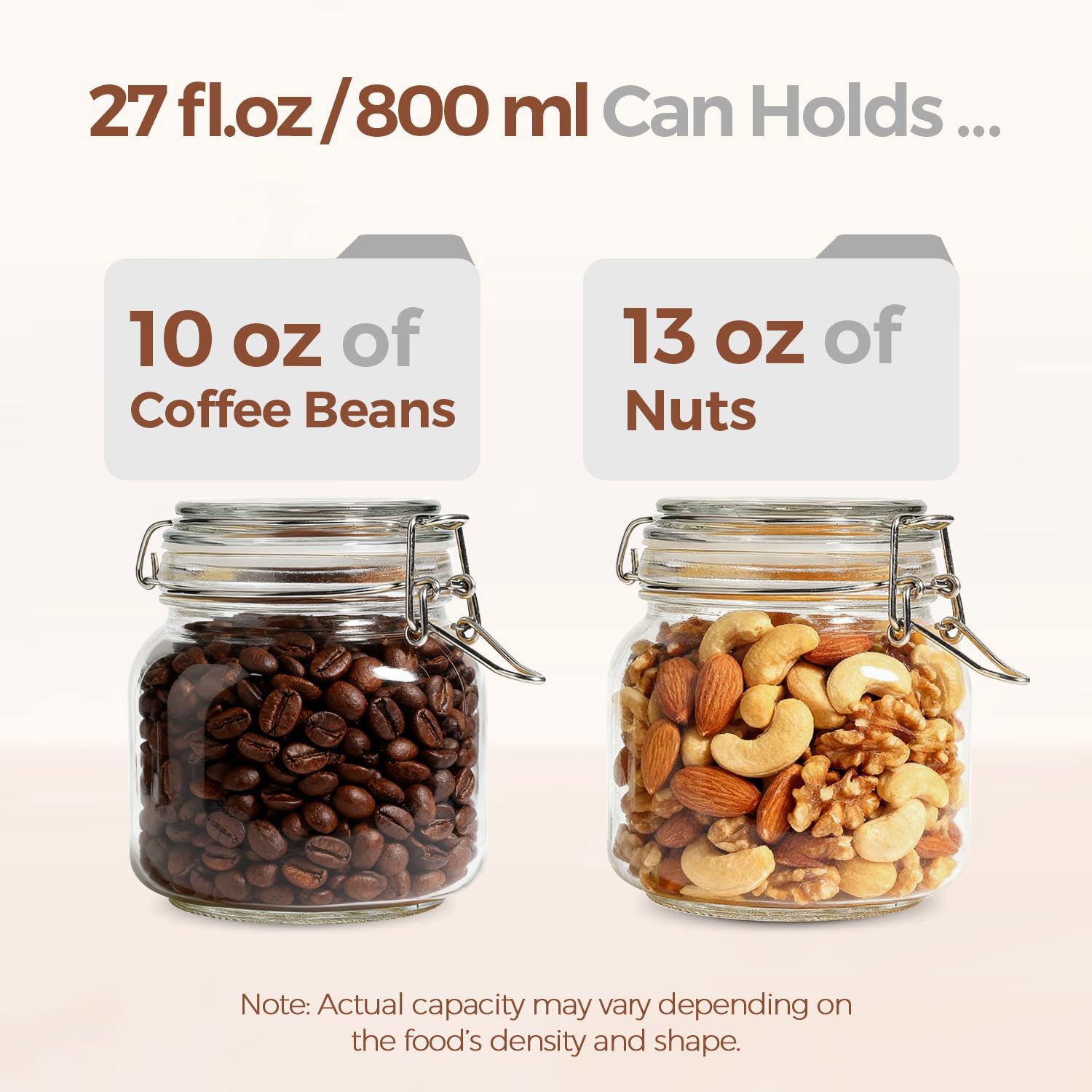 ComSaf jars stored in fridge showing clear visibility and freshness benefit