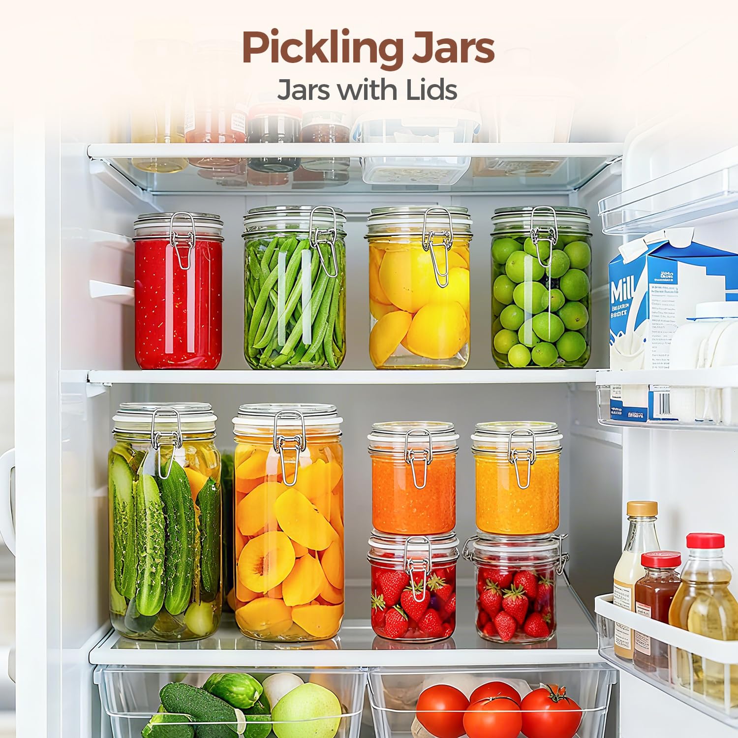 ComSaf jars on coffee bar storing beans and sugar for convenient serving