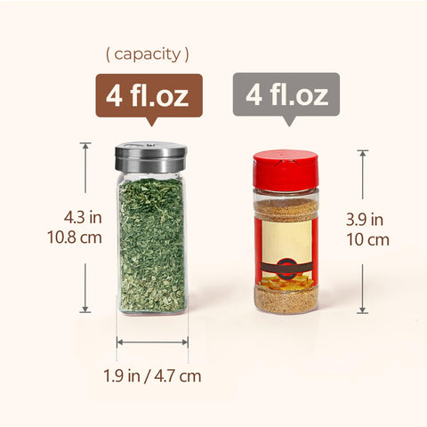 ComSaf jar in use sprinkling spices over food showing easy seasoning benefit