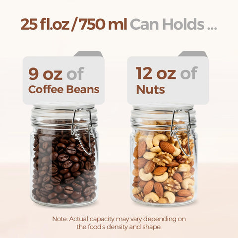 ComSaf labeled jars with contents visible for quick identification benefit
