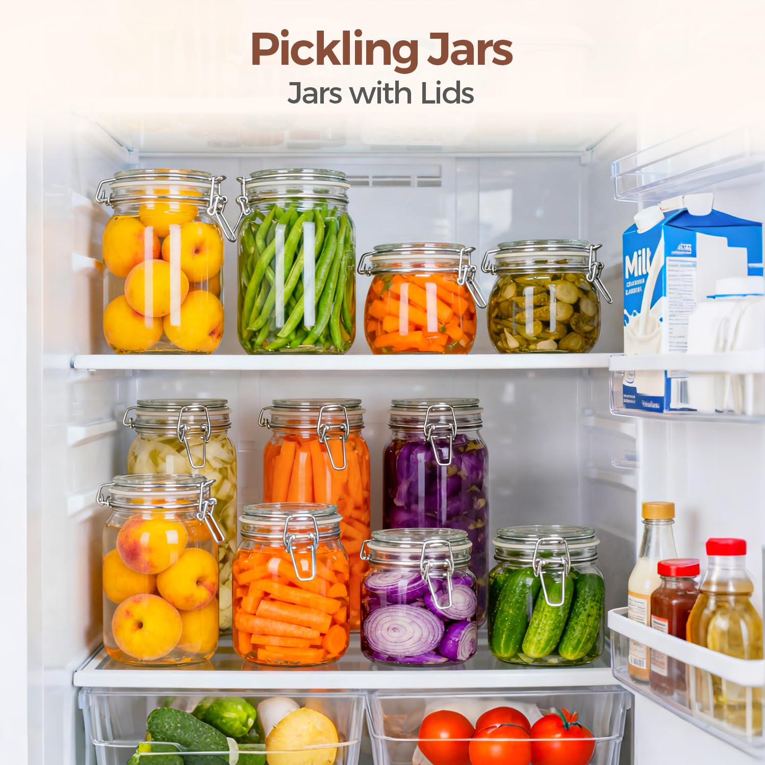 ComSaf included labels on jars showing quick identification benefit