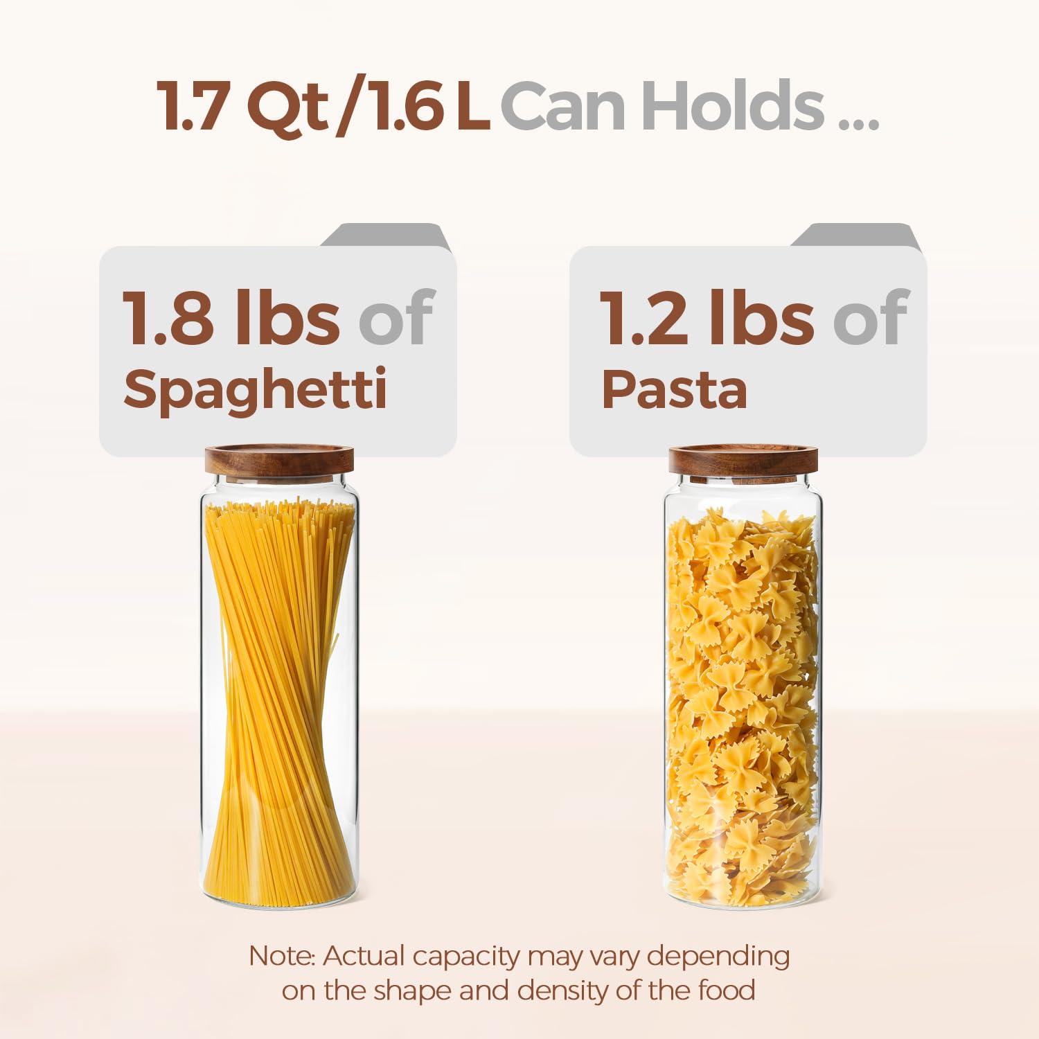 ComSaf jar next to ruler showing 11.3 inch height for cabinet fit