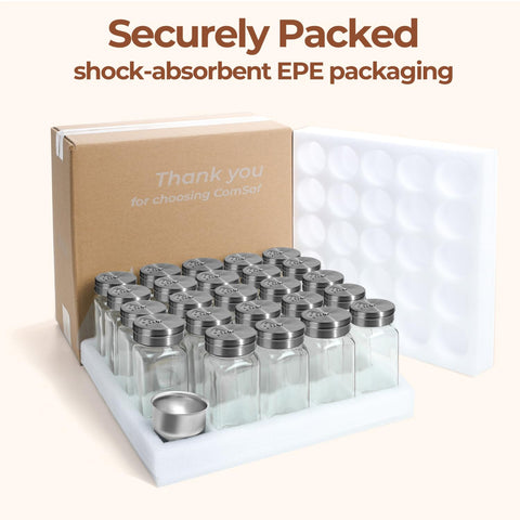 ComSaf jars in a drawer showing stackable storage and clutter-free benefit