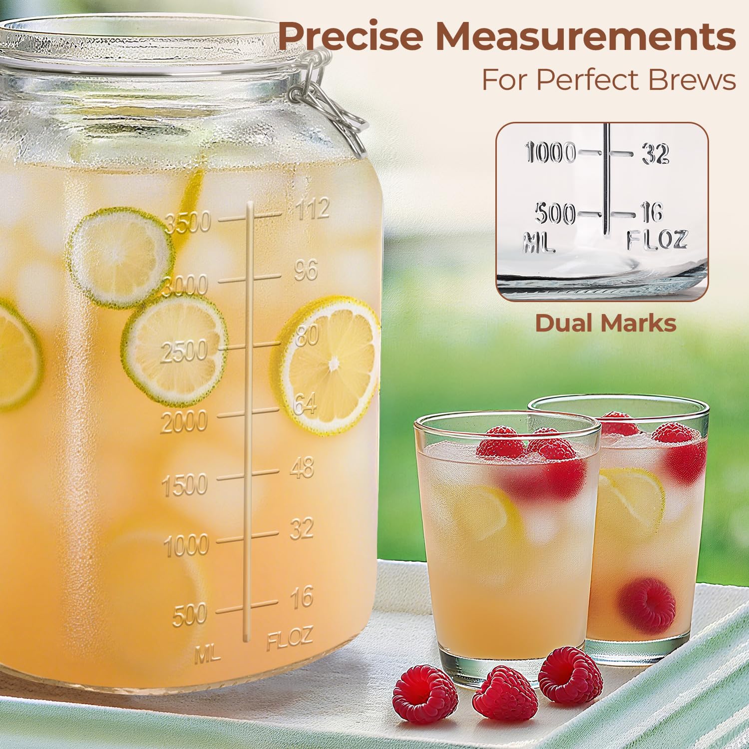 ComSaf wide mouth jar with scoop showing easy access for portioning