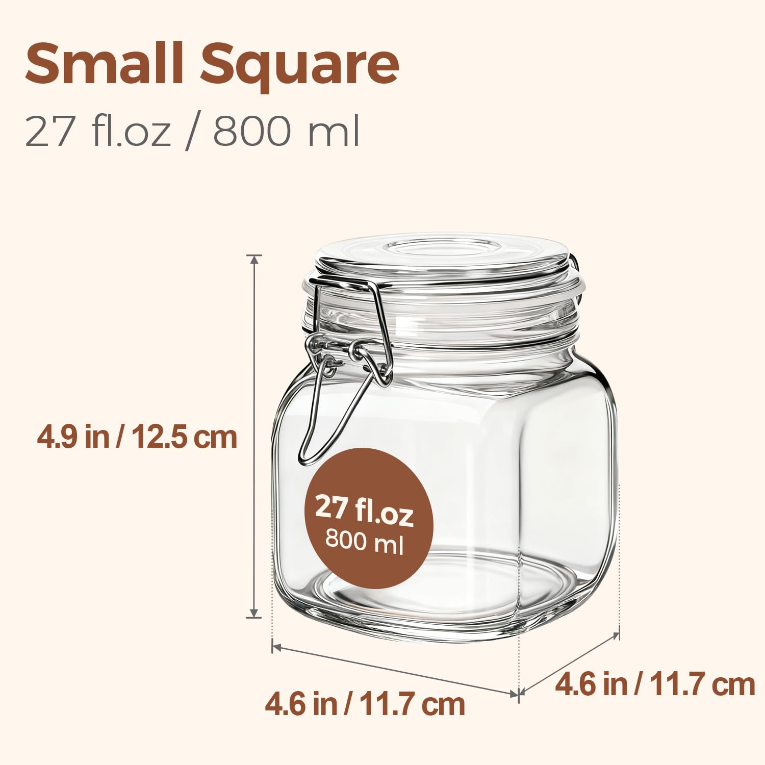 ComSaf jar wide mouth close-up showing easy filling and serving benefit