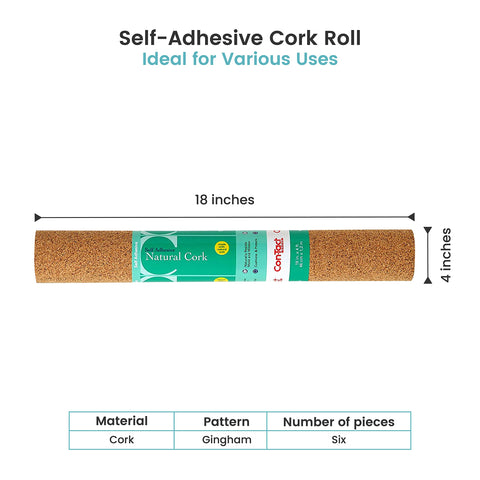 Con-Tact cork texture close-up highlighting natural grain and cushioning benefit