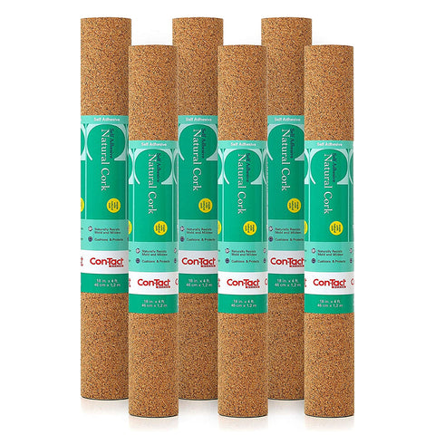 Con-Tact cork roll front packaging showing dimensions and pack count for quick choice