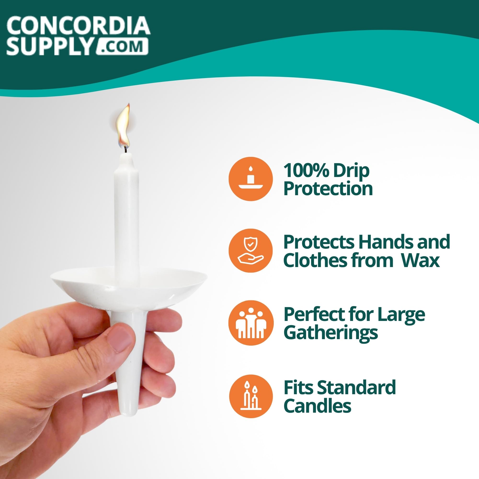 Concordia Supply close-up rim detail capturing wax for cleaner services