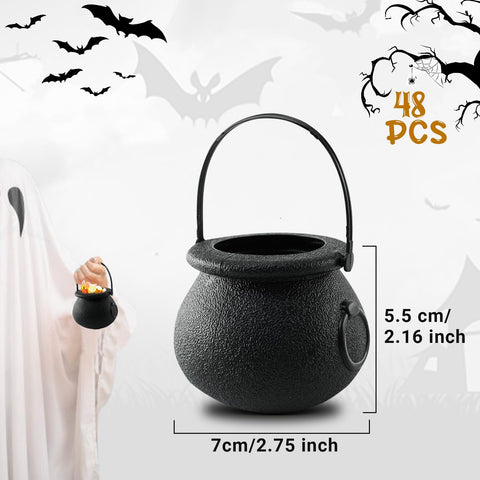 CONEHOY cauldron filled with candy illustrating serving capacity