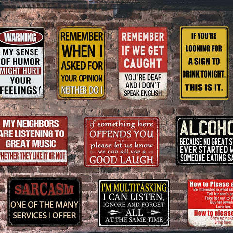 CONHUIDF signs styled in a man cave showing personality and fun atmosphere