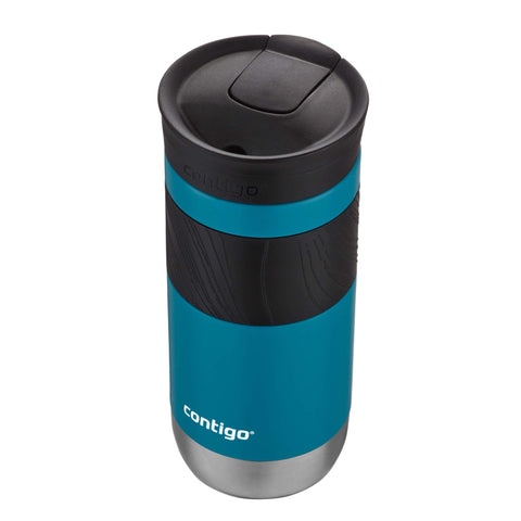 Contigo Byron seated in a car cup holder highlighting travel-ready fit