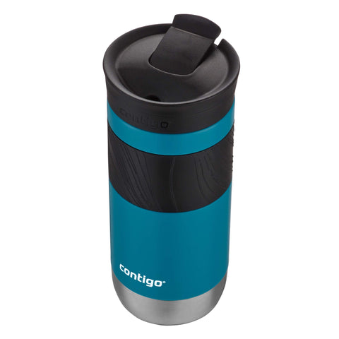 Contigo Byron on a commuter bag during a morning commute for practical use