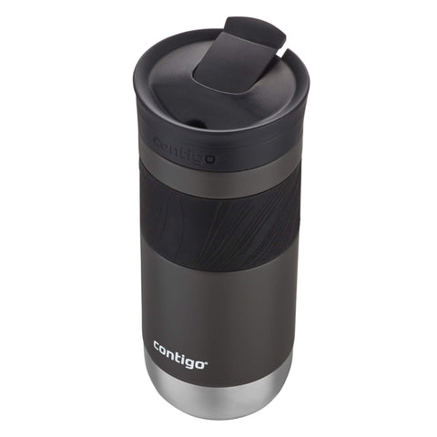 Contigo Byron held in hand beside a phone to show 16oz scale