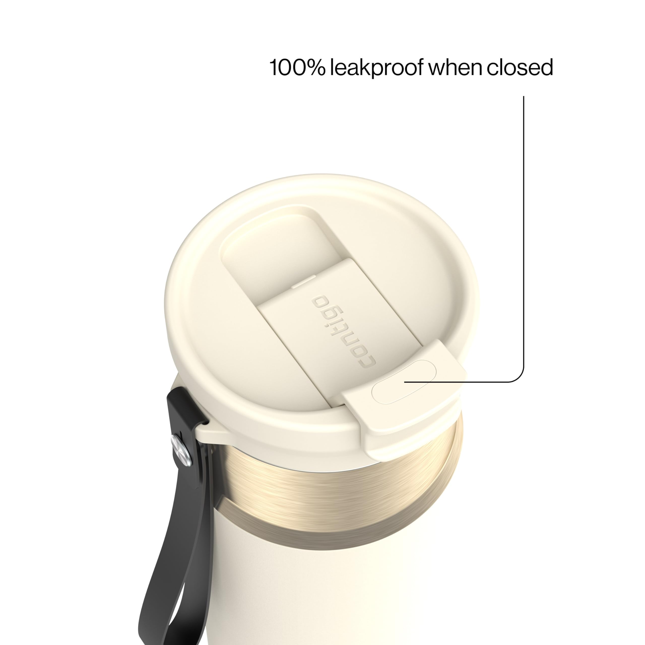 Contigo DualSip straw action being used for hands-free sipping and quick hydration